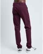Pantalon Tapered Smart 360 Flex bordeaux